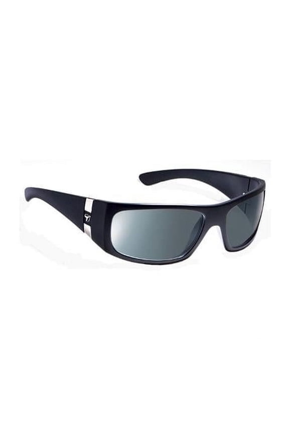 Shaka Sharp View Polarized Gray Sunglasses- Matte Black - Medium & Extra Large