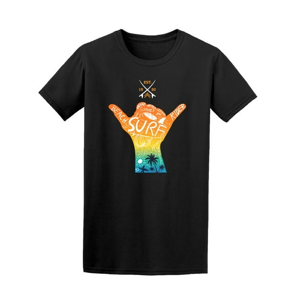 Shaka Sign Rainbow T-Shirt Men -Image by Shutterstock, Male Medium