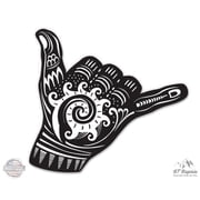 Shaka Surf - 5" Vinyl Sticker - For Car Laptop I-Pad - Waterproof Decal