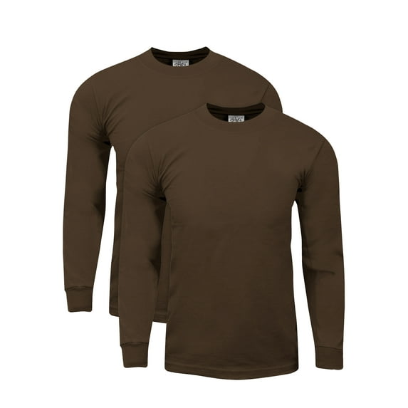 Shaka Wear 2Pack Men's Max Heavy Weight 7 oz Cotton Long Sleeve T-Shirt S~7XL