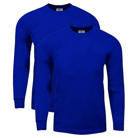 Shaka Wear 2Pack Men's Max Heavy Weight 7 oz Cotton Long Sleeve T-Shirt S~7XL