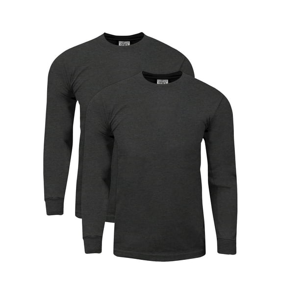 Shaka Wear 2Pack Men's Max Heavy Weight 7 oz Cotton Long Sleeve T-Shirt S~7XL