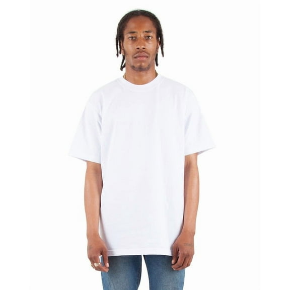 Shaka Wear Adult 7.5 oz., Max Heavyweight T-Shirt M WHITE