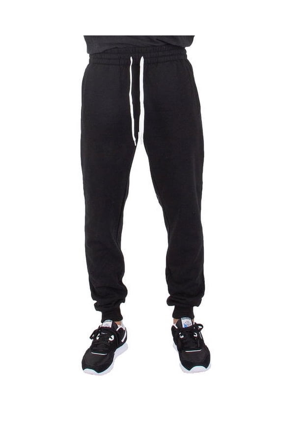 Drop Ship Men's Fleece Jogger Pants 4XL Black