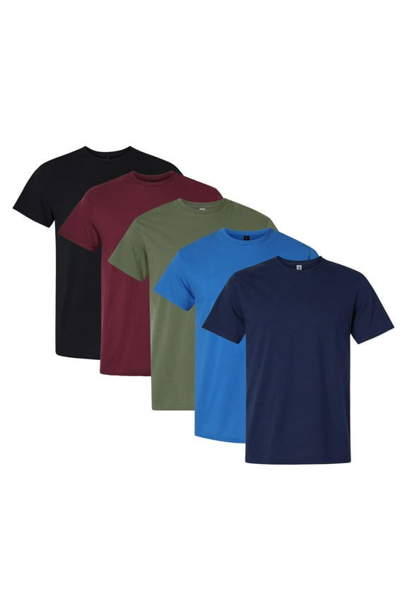 Max Heavyweight T-Shirt, Men's Assorted T-Shirts 100% USA Cotton Crewneck Bulk Tee Shirt, Mix Tee (Dark Color 5 Pack, XL)