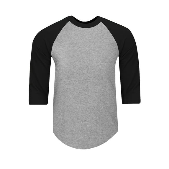 Shaka Wear Men's Baseball T Shirts Raglan 3/4 Sleeves Tee Cotton Jersey S-5Xl