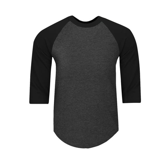 Shaka Wear Men's Baseball T Shirts Raglan 3/4 Sleeves Tee Cotton Jersey S-5Xl