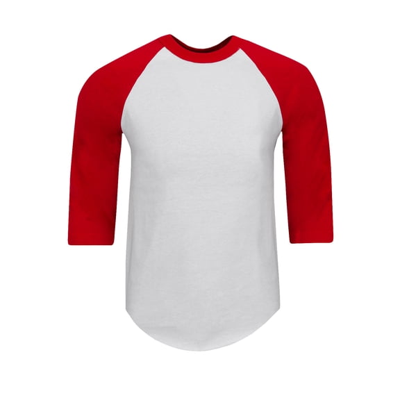 Shaka Wear Men's Baseball T Shirts Raglan 3/4 Sleeves Tee Cotton Jersey S-5Xl