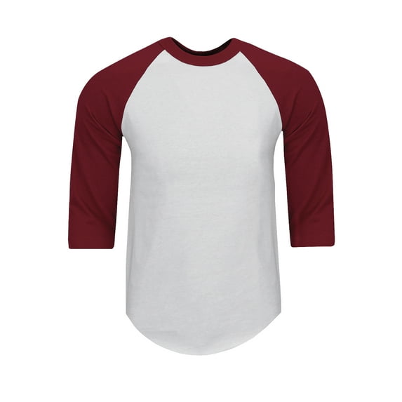 Shaka Wear Men's Baseball T Shirts Raglan 3/4 Sleeves Tee Cotton Jersey S-5Xl