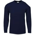 thumbnail image 1 of Shaka Wear Men's Max Heavyweight Cotton Long Sleeve Crew Neck T-Shirt - Navy Blue - XL Tall, 1 of 4