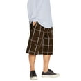 thumbnail image 1 of Shaka Wear Men's Relaxed Fit Plaid Cargo Shorts S~5XL, 1 of 13