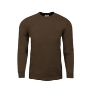Shaka Wear Mens Max Heavy Weight Cotton Long Sleeve Crew Neck T shirt S7XL