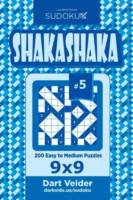 Shakashaka: Sudoku Shakashaka - 200 Easy to Medium Puzzles 9x9 (Volume 5) (Paperback)