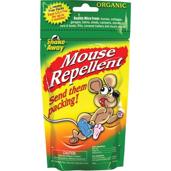 Shake-Away Organic Mouse and Pest Repellent, 6 oz, 4 Pack