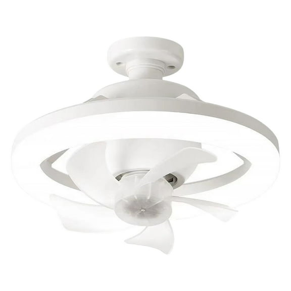 Shake Head USB Fan with Super Bright E27 Ceiling Light for Silent Living Room and Bedroom