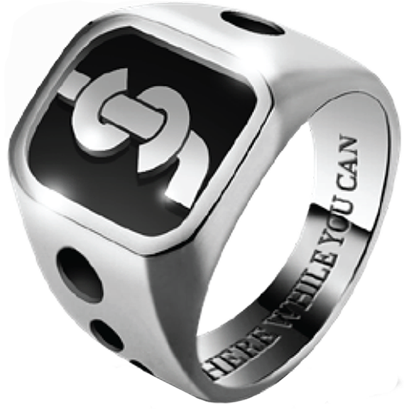 Shake Junt Drip Logo Ring S-Silver