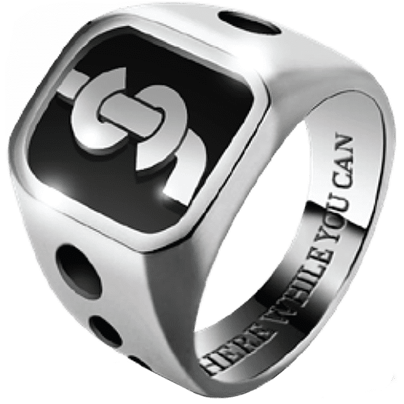 Shake JuntDrip Logo Ring Xs-Silver