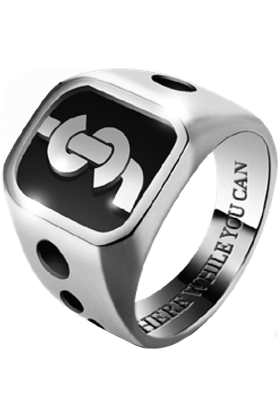 Drip Logo Ring Xs-Silver