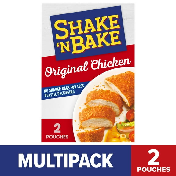 Shake 'N Bake Original Chicken Seasoned Coating Mix, 4.5 oz Box, 2 ct Packets