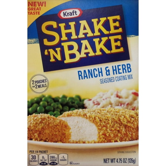 Shake 'N Bake RANCH & HERB Seasoned Coating Mix 4.75oz