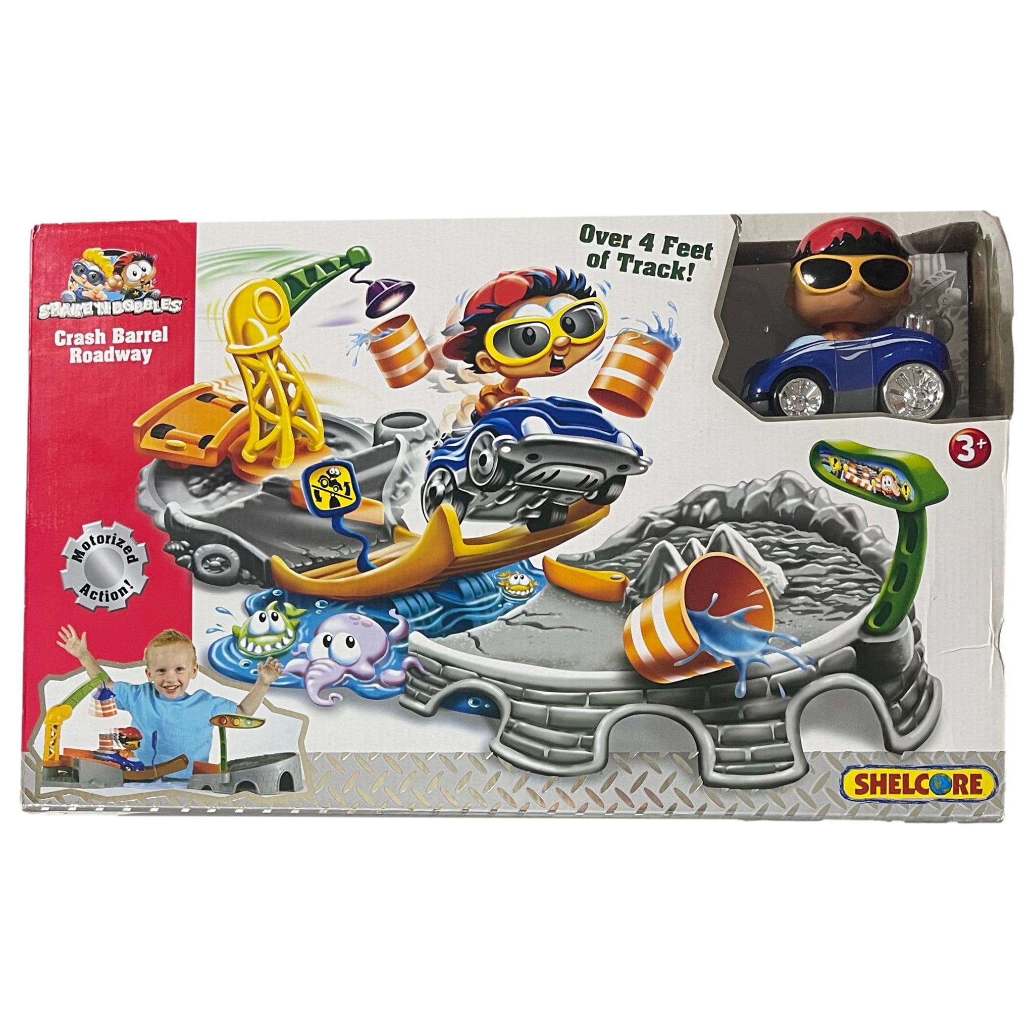 ちゃる❤︎₍ᐢ..ᐢ₎ Shake 'N Bobbles Crash Barrel Roadway Playset with over 4