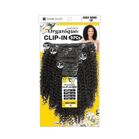 Shake N Go Coily Boho Organique 9Pcs Clip-In