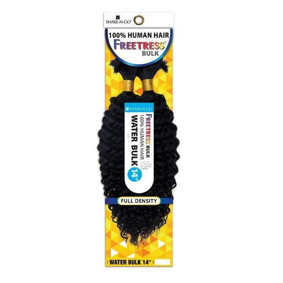 Shake N Go Freetress Bulk 100% Human Hair Braids - WATER BULK 14"