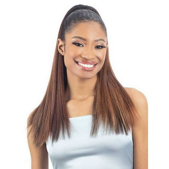 Shake-N-Go Natural Me Drawstring Ponitail - Natural Straight Wave (Color:27)