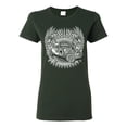 thumbnail image 1 of Shake Rattle And Roll Vintage Hot Rods Pop Culture Womens Graphic T-Shirt, Forest Green, X-Large, 1 of 3