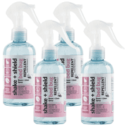 Shake + Shield Bed Bug Room and Linen Spray Natural Essential Oils 8oz 4 Pack Best Bee Brothers