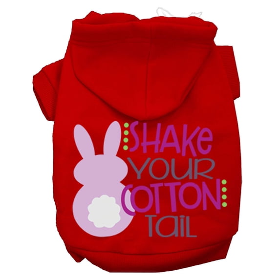 Pet, Dog Cat Hoodie Screen Printed, "Shake Your Cotton Tail"