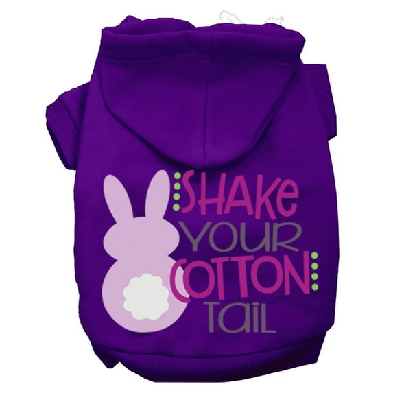 Pet, Dog Cat Hoodie Screen Printed, "Shake Your Cotton Tail"