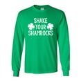 thumbnail image 1 of Shake Your Shamrocks Adult Long Sleeve T-shirt in Kelly Green, 1 of 3