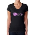 thumbnail image 1 of Shake it Off - Women's Word Art V-Neck T-Shirt, 1 of 2