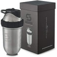 thumbnail image 1 of ShakeSphere Steel Tumbler 24 oz Mate Black Blender Bottle with Slide Cap, 1 of 7