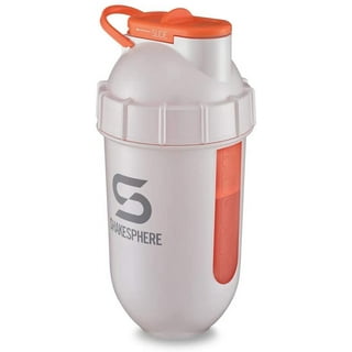 GHOST Shaker Bottle with Wire Whisk BlenderBall - Infrared (28 fl oz.)