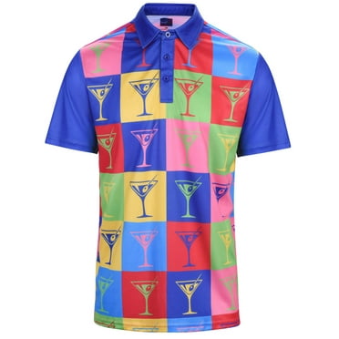 Shaken Not Stirred Mens Golf Polo Shirt by ReadyGOLF