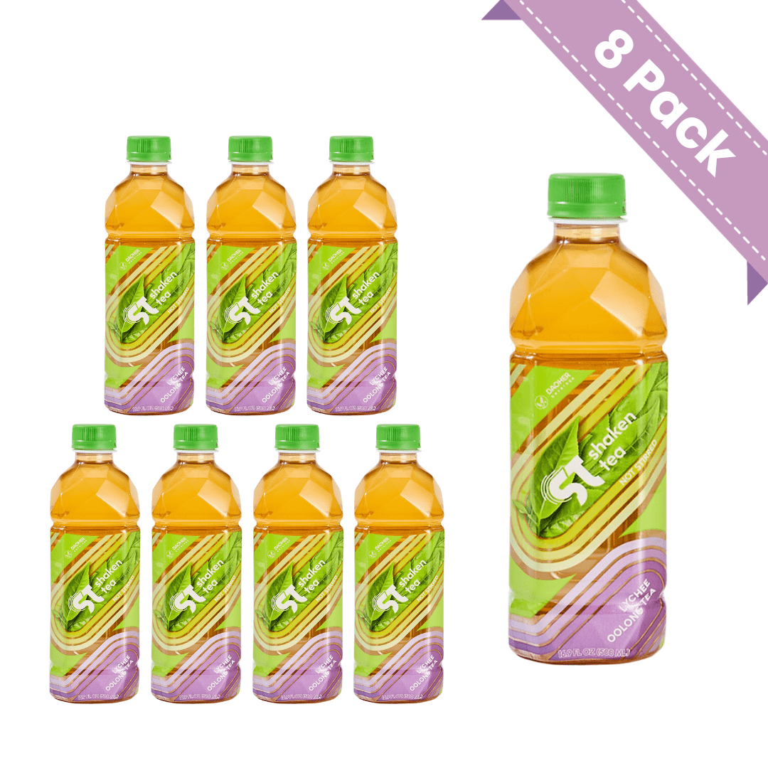 Shaken Tea Lychee Oolong Tea, 16.9 fl oz bottles, (Pack of 6