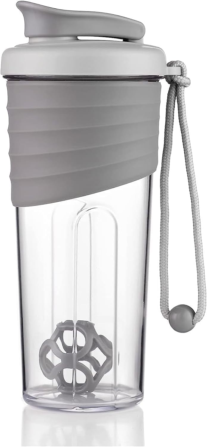 Shaker Bottle For Protein Mixes，24 Oz，Protein Shaker Bottles With Whisk