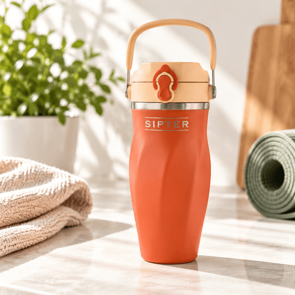 Shaker Bottle For Protein Mixes - Double Wall Stainless Steel Shakes Water Smoothies Leak-proof 26oz Copper-insulated Blender Cup