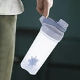 thumbnail image 1 of Shaker Bottle, Leakproof Mixing Cup for Smoothies, Portable Fitness Water Bottle with Measurement Scale, Gray, by Zovey, 1 of 7
