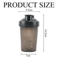 thumbnail image 1 of Shaker Bottle for Protein Powder w. Classic Loop Top & BPA free,Secure Screw-On Lid, Stay Open Flip Cap,BPA Free-16oz-400ML - Black, 1 of 5