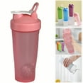 thumbnail image 1 of Shaker Bottles for Protein Mixes, Plastic Shaker Bottle with Whisk Balls, Protein Shaker Bottle with Wire Whisk Ball, Blender Bottle, 30 oz, 1 Pack, 8.26x3.74", 1 of 8
