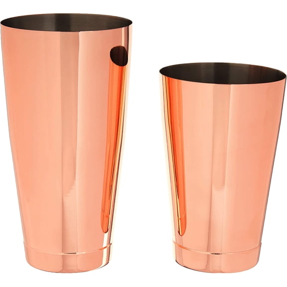 Shaker Cocktail Tin, Set (18 oz and 28 oz), Copper