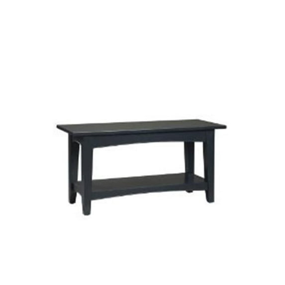 Shaker Cottage Bench - Black