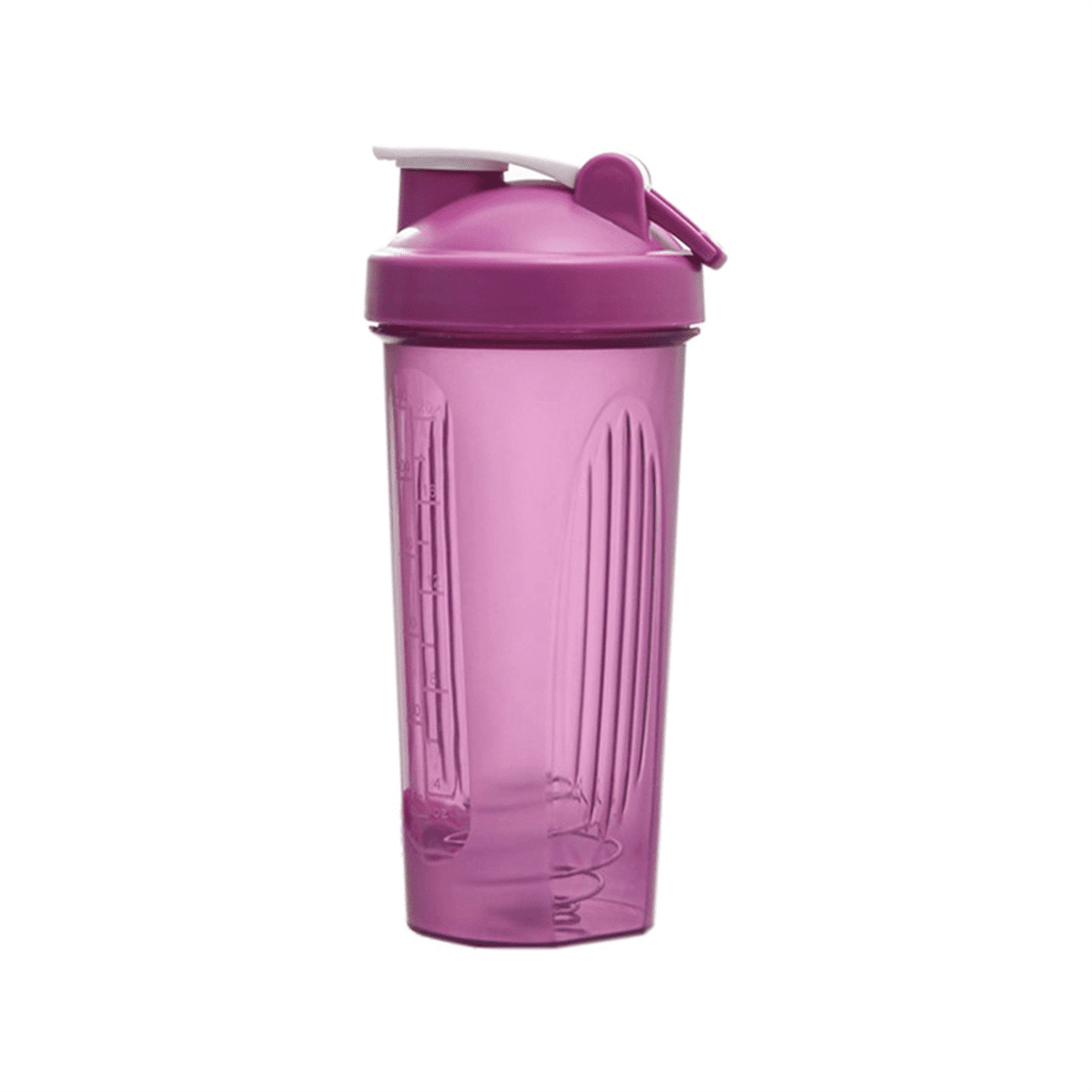 600ml Plastic Protein Shaker Cup - Leak Proof, Wide Mouth, Purple, For Gym & Sports - View #6