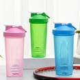 thumbnail image 1 of Shaker Cup Sports Portable Convenient Stirring 600Ml Plastic Shakers Bottle Adults Blue, 1 of 5