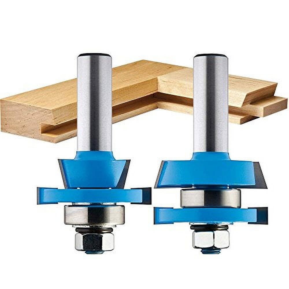 Shaker Rail And Stile Router Bits 1/2 Shank (Set Of 2) Precision