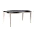 thumbnail image 1 of Shaker Rectangular Wood Dining Table - European Black Ash/Antique White, 1 of 6