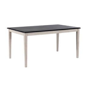 Boraam Shaker Rectangular Wood Dining Table - European Black Ash/Antique White